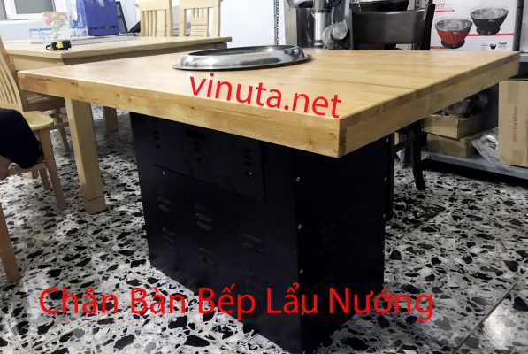 chân bàn bếp lẩu nướng