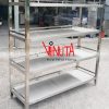 kệ bếp inox 4 tầng dạng phẳng