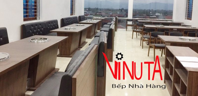 lắp đặt bếp nướng than hoa nhà hàng hút âm