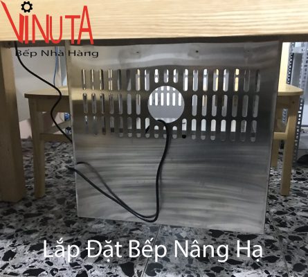 lắp đặt bếp nâng hạ