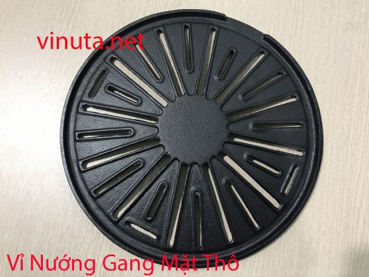 vỉ nướng gang mặt thô