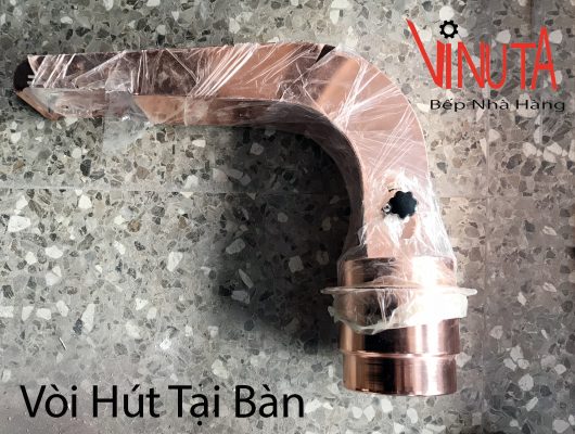 vòi hút cong tại bàn