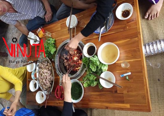 bếp nướng than hoa không khói bbq hàn quốc dùng cho gia đình