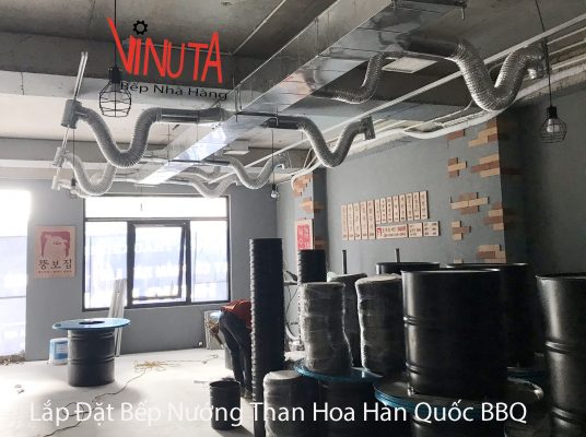 lắp đặt bếp nướng than hoa hàn quốc bbq