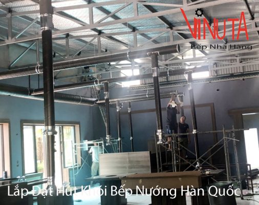 lắp đặt hút khói bếp nướng hàn quốc