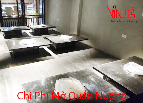 chi phí mở quán nướng