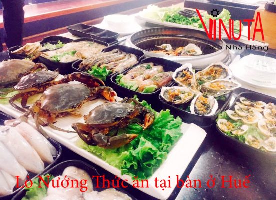 lò nướng thức ăn tại bàn ở Huế