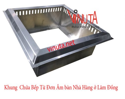 khung chứa bếp từ đơn âm bàn nhà hàng ở lâm đồng