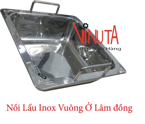 nồi lẩu inox vuông ở lâm đồng