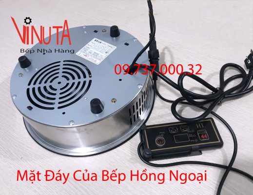 mặt đáy của bếp hồng ngoại