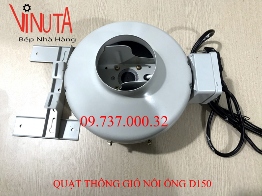 quạt thông gió nối ống d150