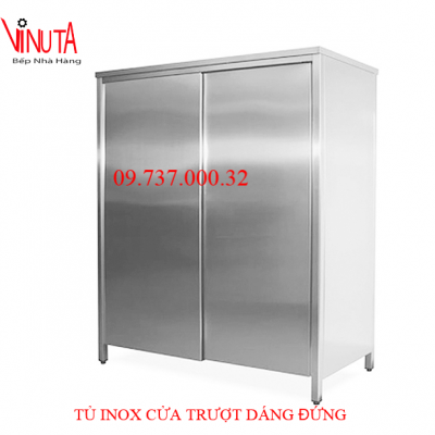 tủ inox cửa trượt dáng đứng