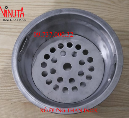 xô đựng than inox