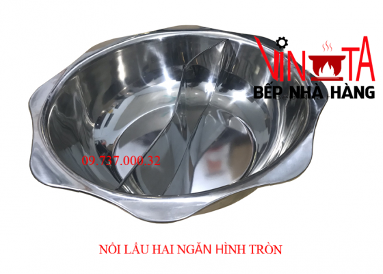 nồi lẩu hai ngăn hình tròn