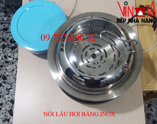 nồi lẩu hơi bằng inox