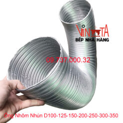ống nhôm nhún d100 - 125 - 150 - 200 - 250 - 300 - 350