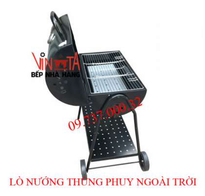 lò nướng thùng phuy ngoài trời