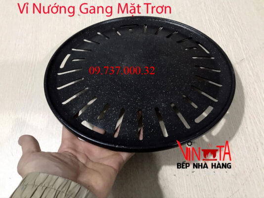 vỉ nướng gang mặt trơn