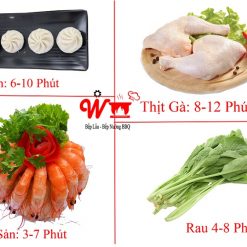 Thời gian nấu chín thực phẩm