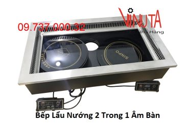 Bếp lẩu nướng 2 trong 1 âm bàn