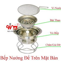 Bếp nướng để trên mặt bàn