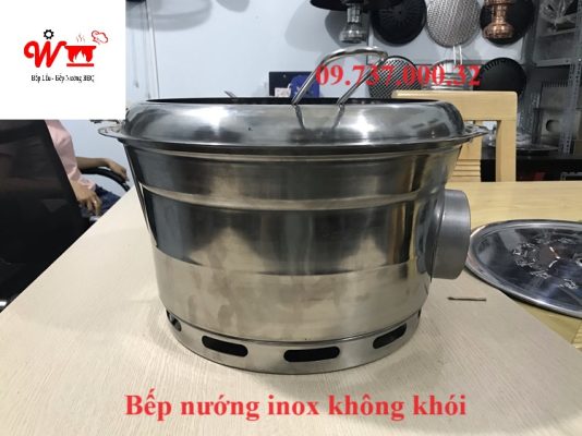 bếp inox không khói