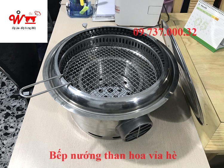 bếp nướng than hoa vỉa hè