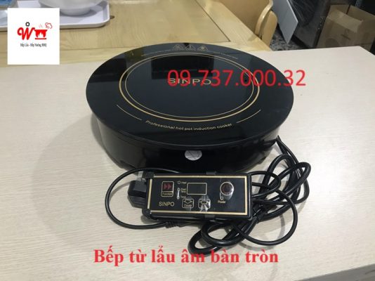 bếp từ lẩu âm bàn tròn