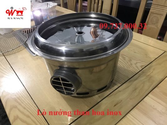 lò nướng than hoa inox