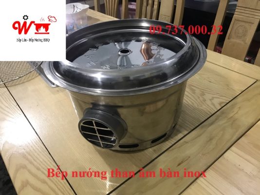 bếp nướng âm bàn inox