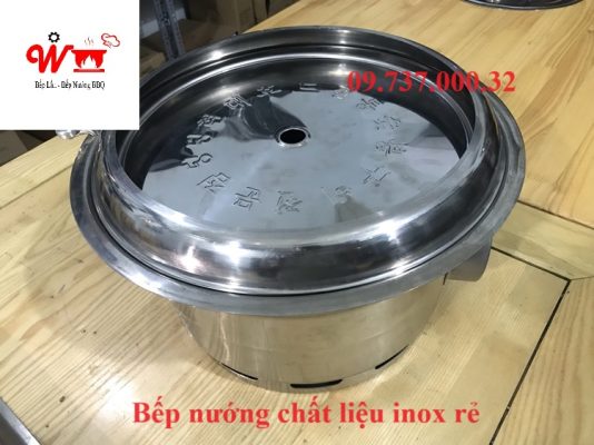 bếp nướng chất liệu inox rẻ