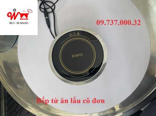 bếp từ ăn lẩu cô đơn