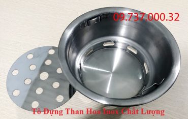 Tô đựng than inox chất lượng