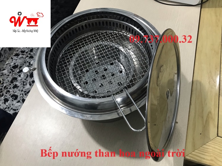 bếp nướng than hoa ngoài trời