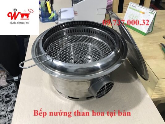 bếp nướng than hoa tại bàn