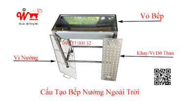 cấu tạo bếp nướng ngoài trời