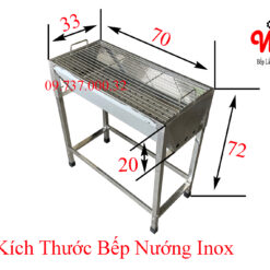 kích thước bếp nướng inox