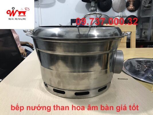 bếp nướng than hoa âm bàn giá tốt