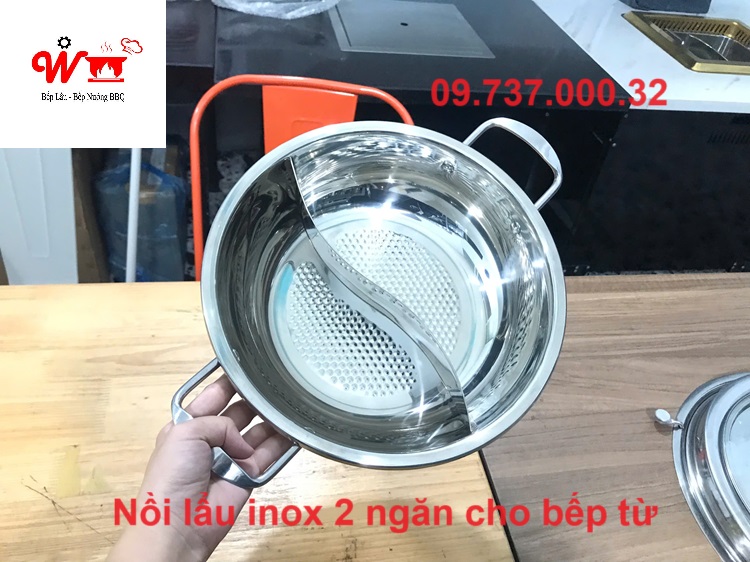 nồi lẩu 2 ngăn cho bếp từ