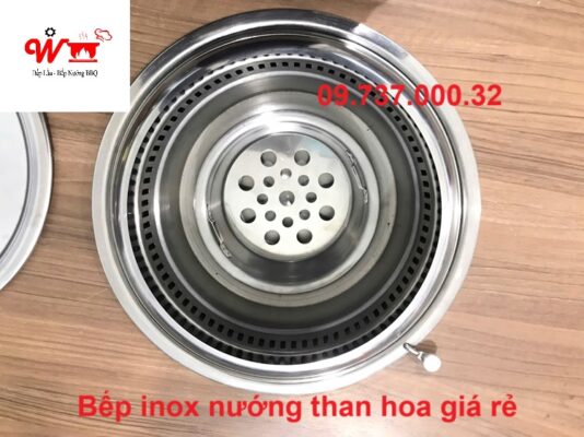 bếp inox nướng than hoa giá rẻ