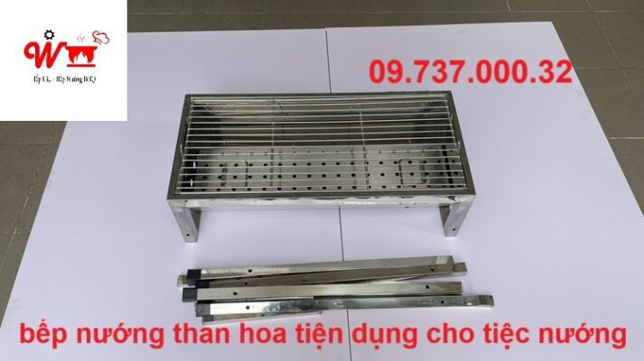 bếp nướng than hoa tiện dụng cho tiệc nướng