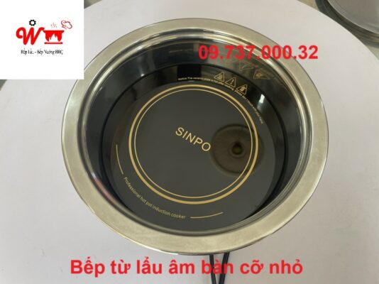 bếp từ lẩu âm bàn cỡ nhỏ