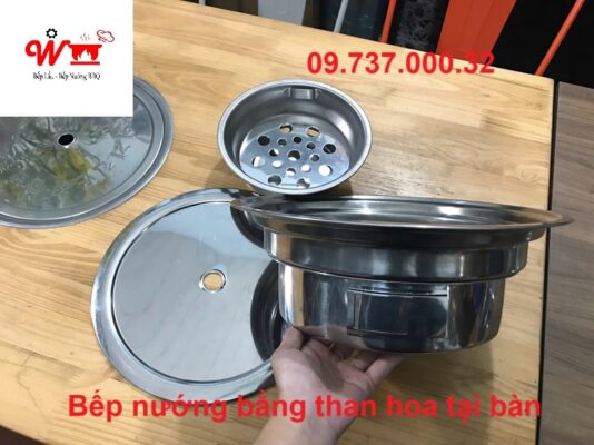 bếp nướng bằng than hoa tại bàn