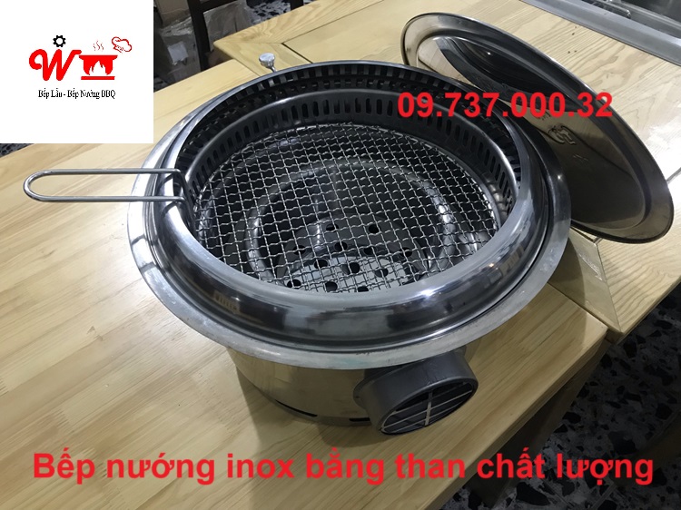 bếp nướng inox bằng than chất lượng