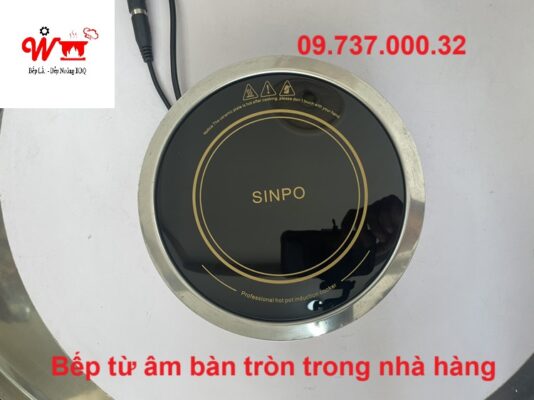 bếp từ âm bàn tròn trong nhà hàng