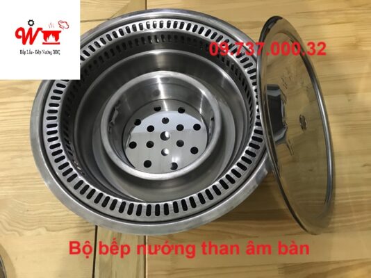 bộ bếp nướng than âm bàn