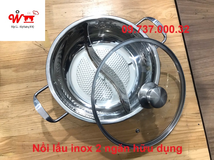 nồi lẩu inox 2 ngăn hữu dụng