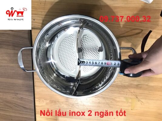 nồi lẩu inox 2 ngăn tốt