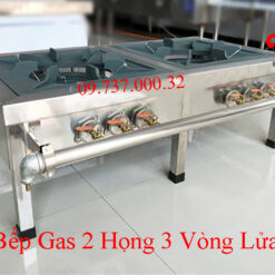 Bếp Gas 2 họng 3 vòng lửa