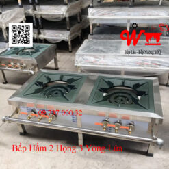 Bếp Hầm 2 họng 3 vòng lửa